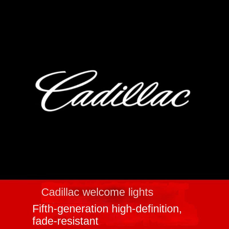 Welcome Light for Cadillac, Fade-Resistant, XTS ATSL SRX CT6, Quartz Glass Welcome Light