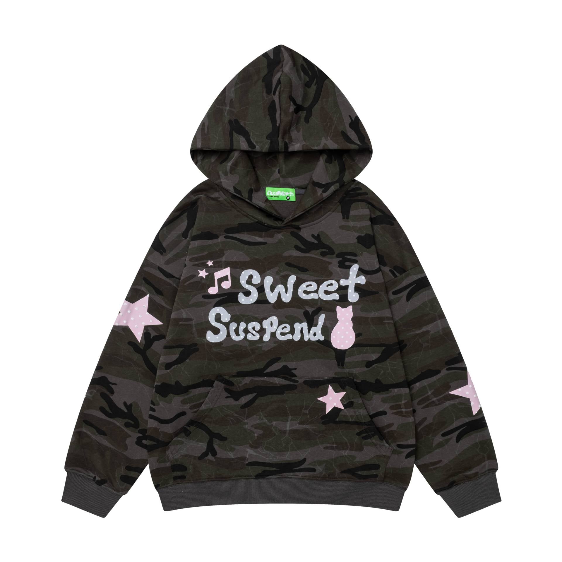 Cat star letter hoodie