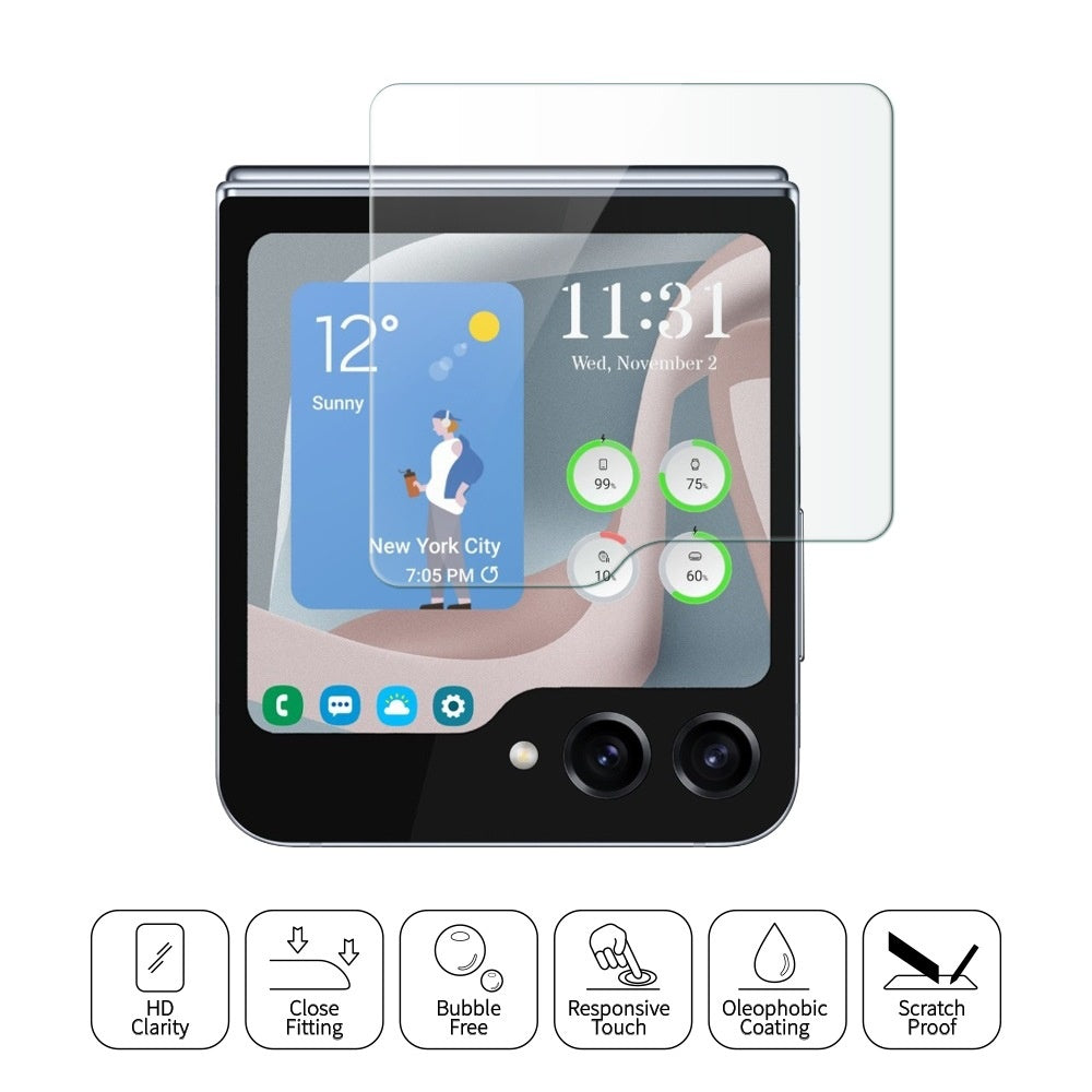 Suitable for Samsung Galaxy Z Flip7 High-definition Outer Screen Tempered Glass Film W25 FLIP Anti-peep Foldable Screen Protector