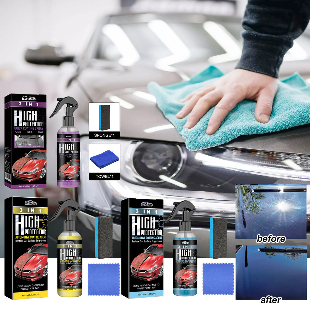 Coating Agent 3-In-1 Oil Removal Polishing Protection Repair Scratches Car Paint Cleaning And Maintenance Coating