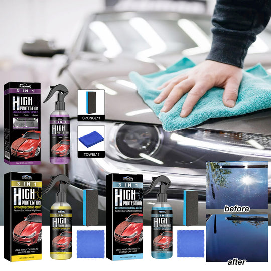 Coating Agent 3-In-1 Oil Removal Polishing Protection Repair Scratches Car Paint Cleaning And Maintenance Coating