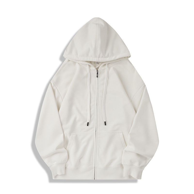 felpa con cappuccio e zip uomo