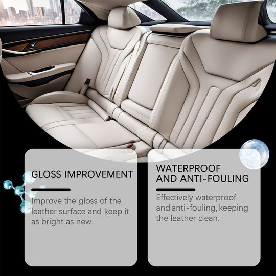 Rayhong Automotive Leather Ceramic Coating Spray, Leather Refurbishment Decontamination Brightening Maintenance Cleaning And Polishing Spray