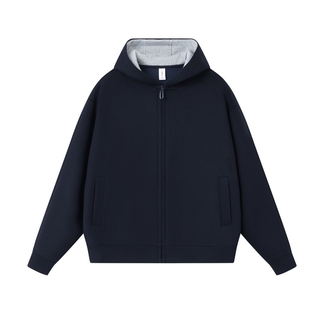 cardigan con cappuccio e zip uomo
