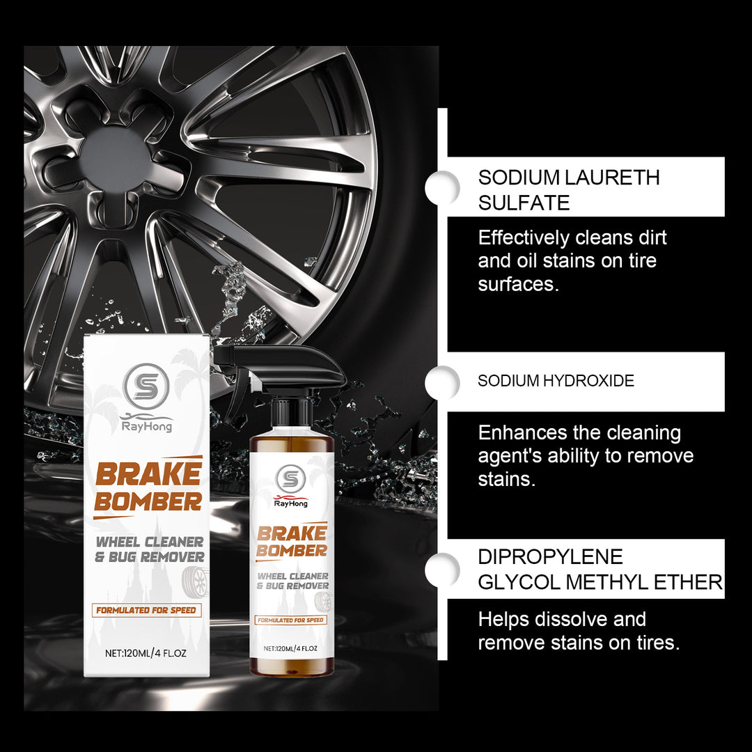 Rayhong Car Wheel Cleaner, A Cleaning And Maintenance Agent For Car Tires To Remove Dirt And Scale And Rejuvenate Them