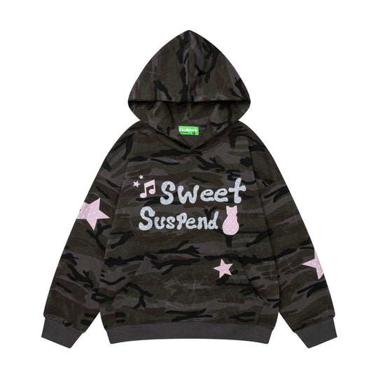 Cat star letter hoodie