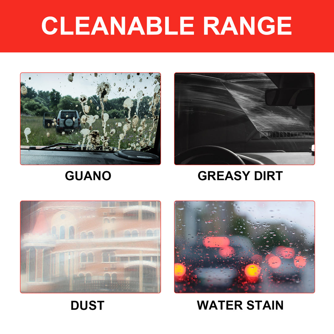 RAYHONG Glass Detergent, Car Front Windshield Window Stain Remover Oil Film Cleaner