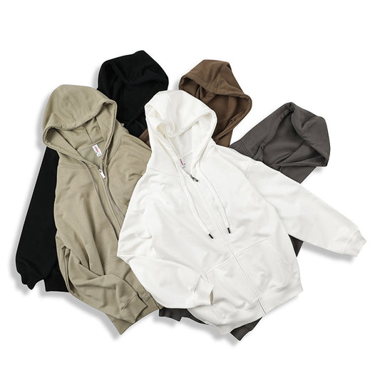 felpa con cappuccio e zip uomo