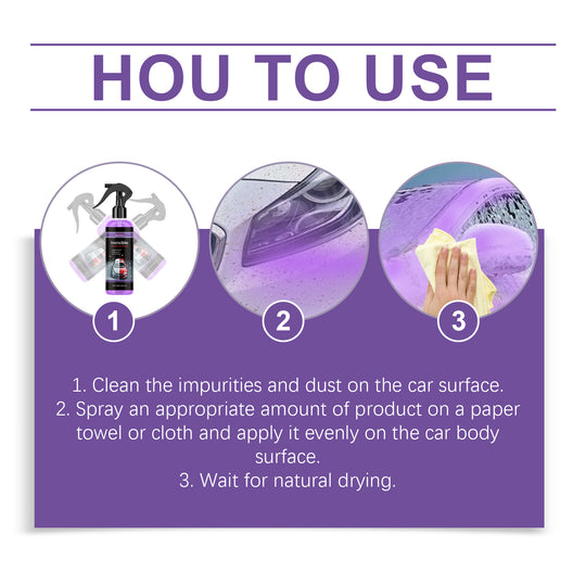 Car Coating Protective Spray Anti-Scratch Enhanced Gloss Paint Coating Spray Car Paint Maintenance