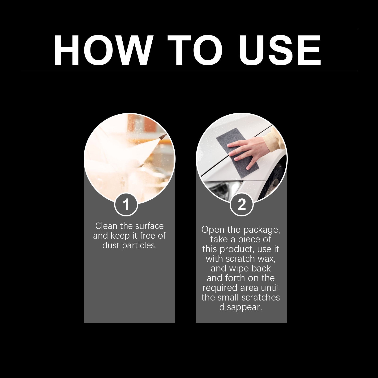 Car Scratch Polishing Cloth, Car Paint Scratch Water Stain Cleaning Repair Scratch Polishing Cloth
