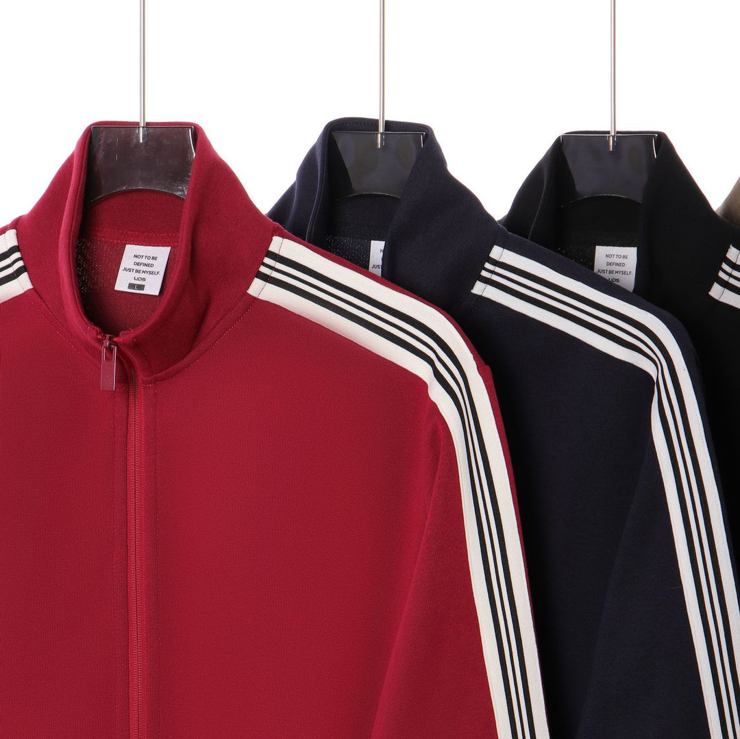 giacca uomo color block con zip
