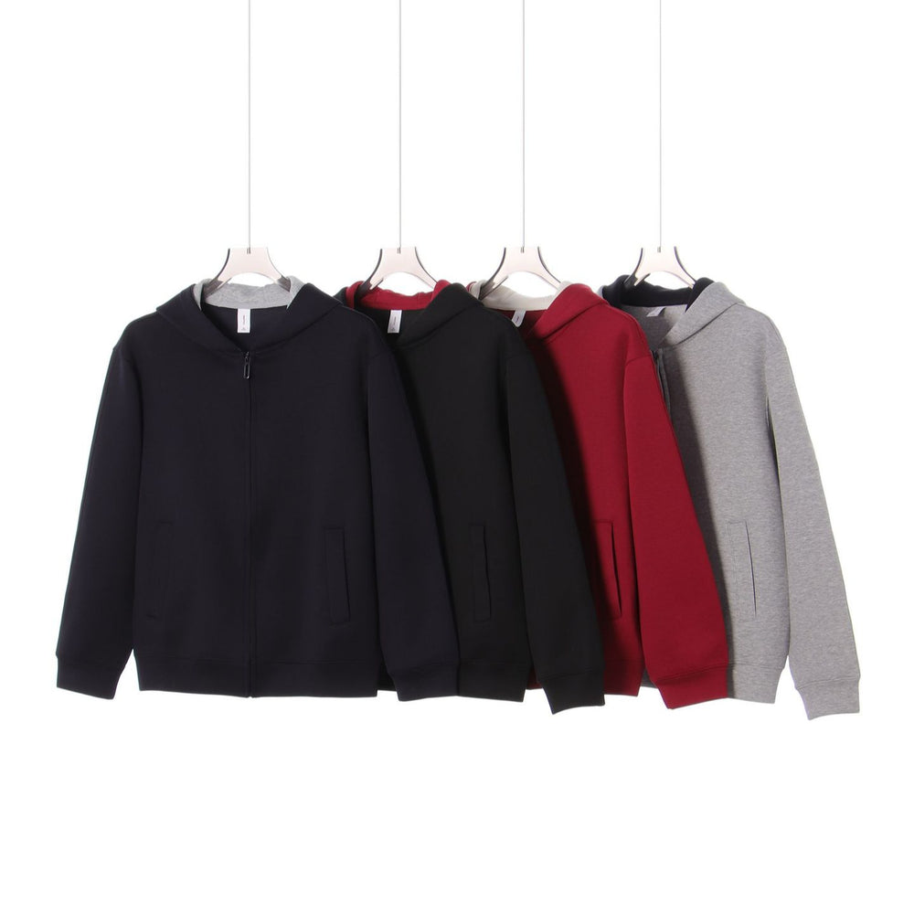 cardigan con cappuccio e zip uomo