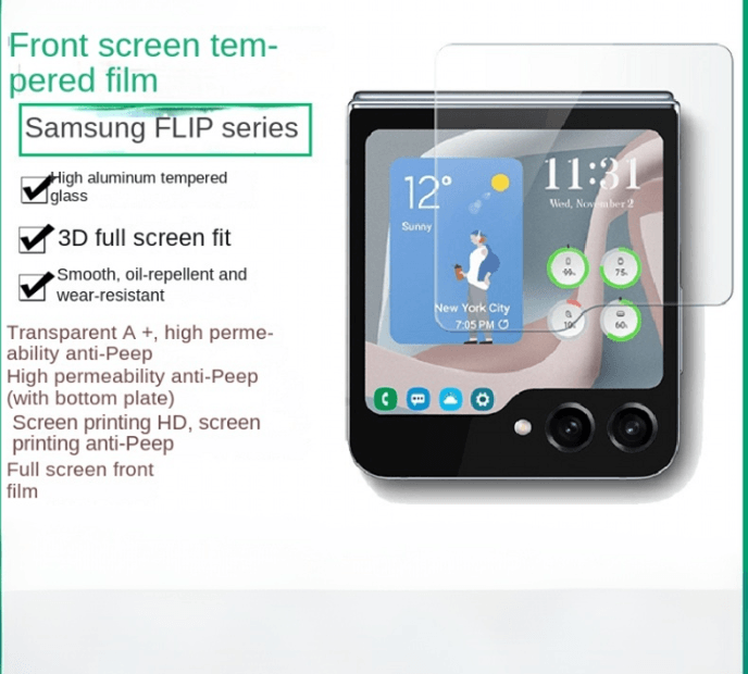 pellicola privacy Samsung Galaxy Z Flip 7