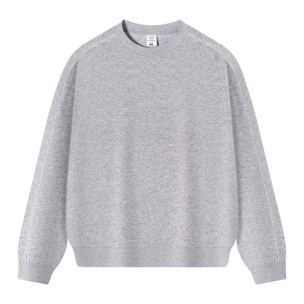 Color blocked round neck hoodie