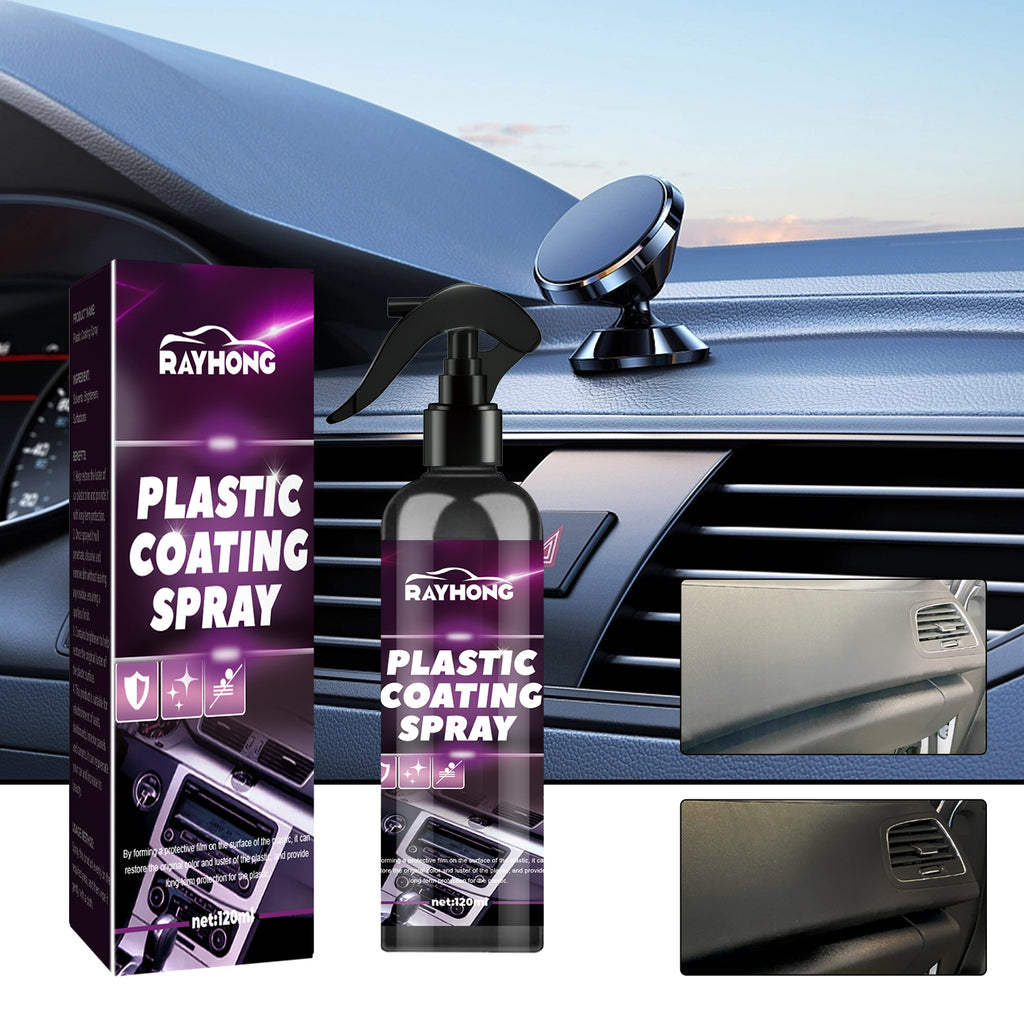 Automotive Plastic Spray, Car Interior Seat Instrument Panel Cleaning Decontamination Maintenance Refurbishment Cleaner