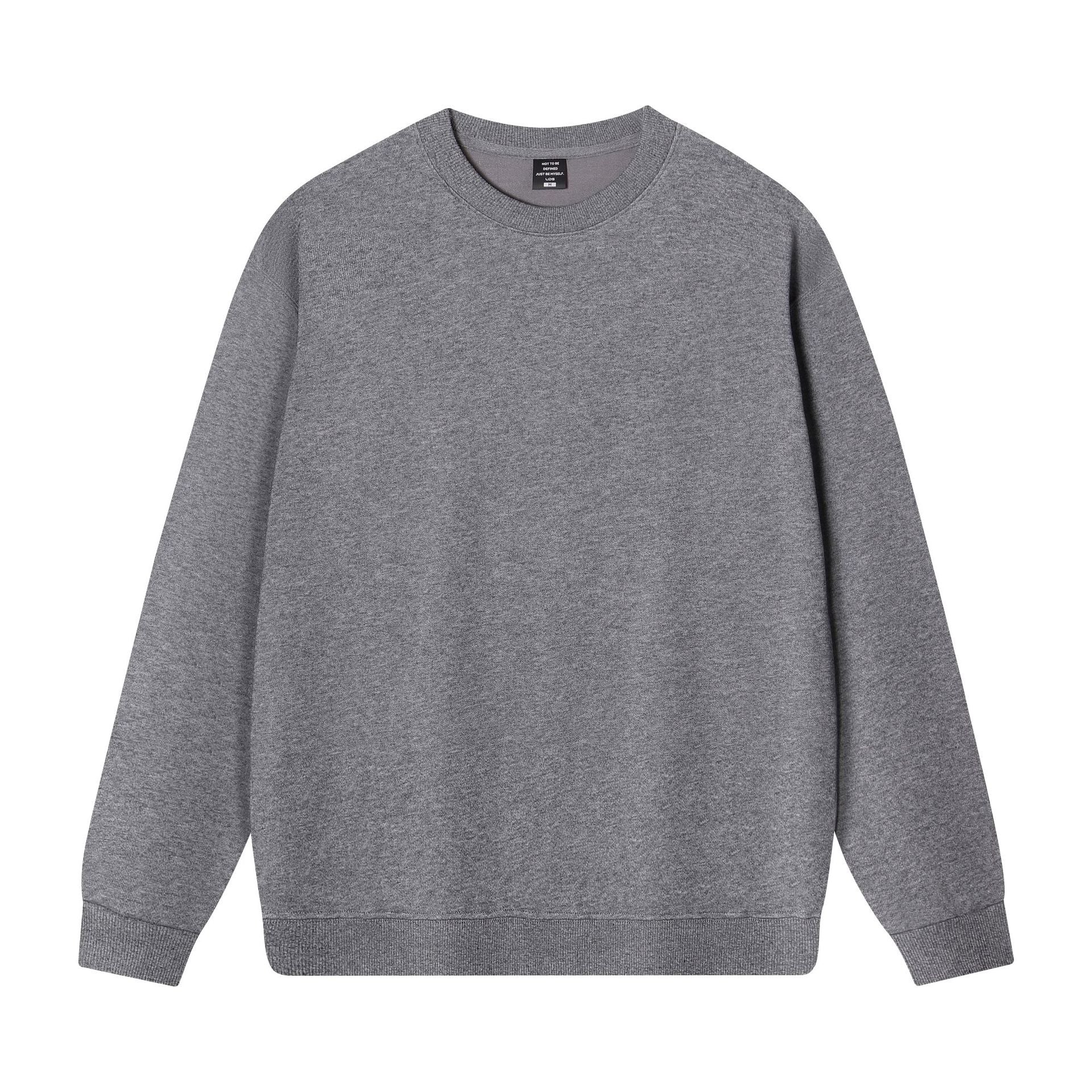 Loose fit crew neck long sleeve sweatshirt
