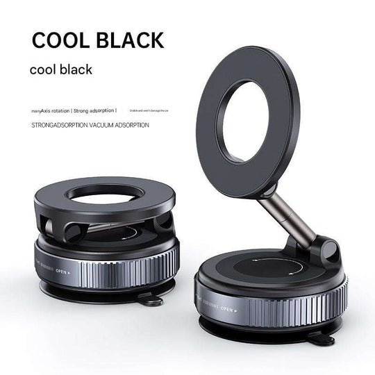 Vacuum suction phone holder car mounted rotating magnetic phone holder