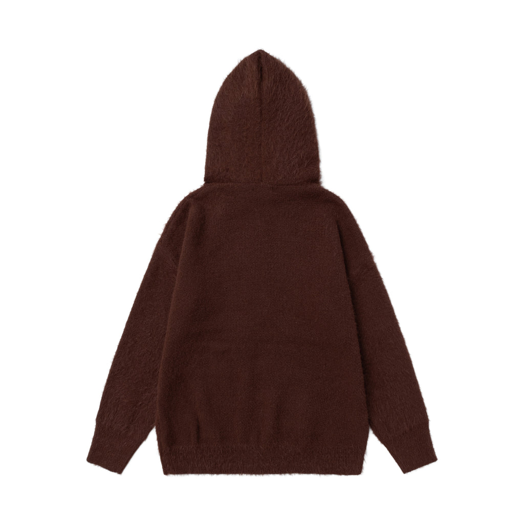 Double tie hat rope hooded sweater