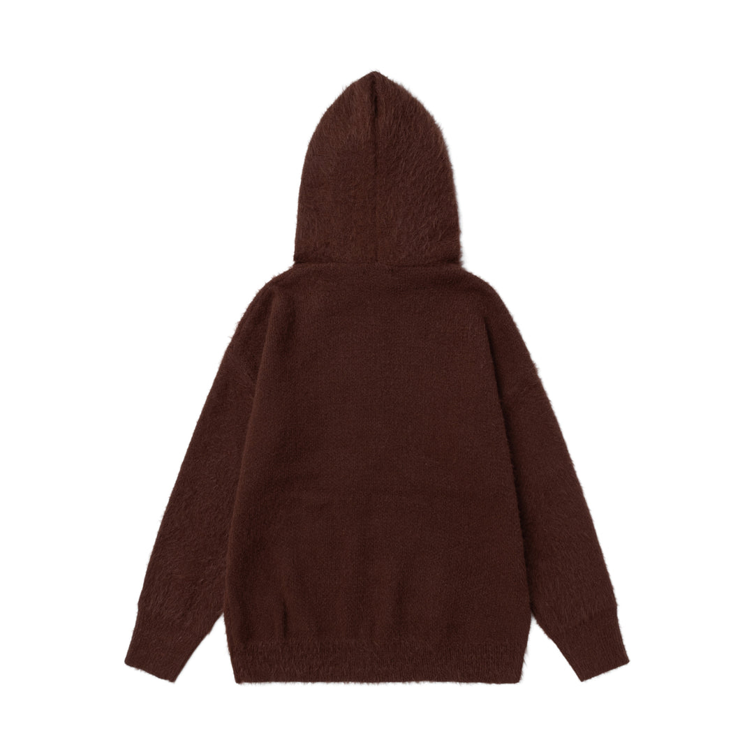 Double tie hat rope hooded sweater