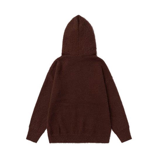 Double tie hat rope hooded sweater