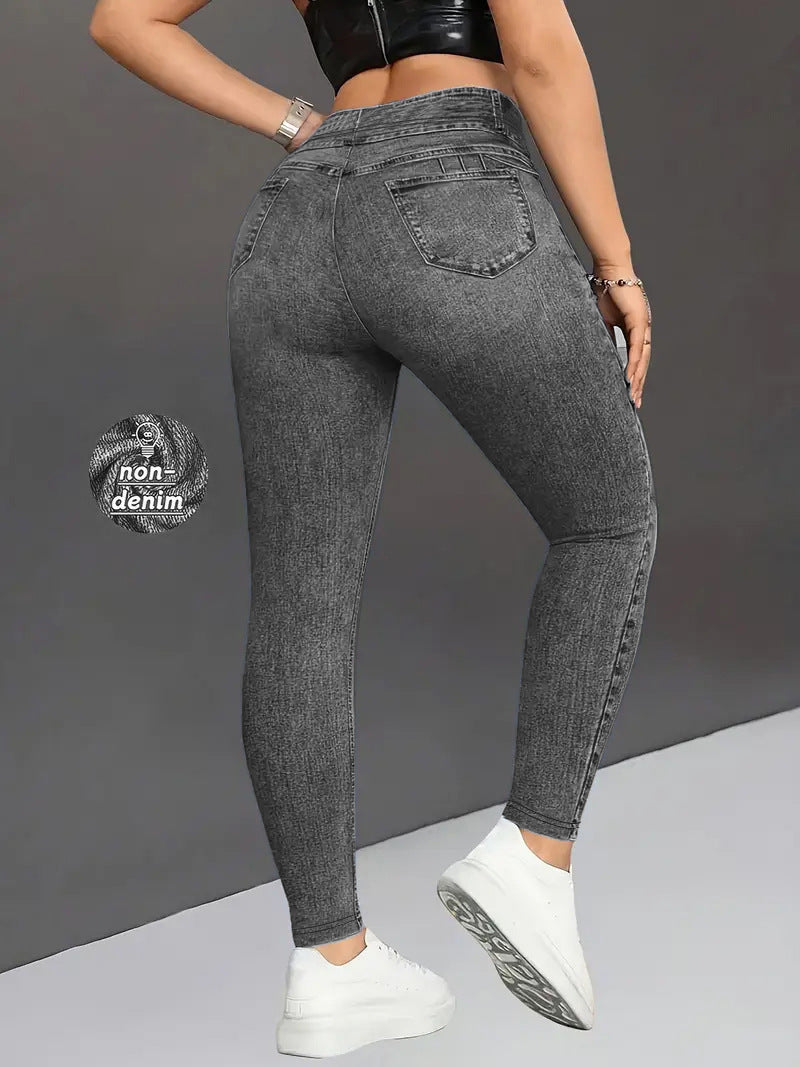 New Leopard Print Comfortable Casual Yoga Pants for Women, High Waist, Butt Lifting, Stretchy Long Pants