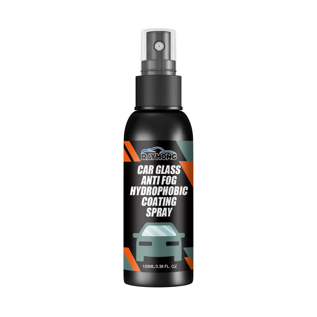 Car Glass-Anti Fog Hydrophobic Coating Spray, Rearview Mirror Windshield Cleaner Stains Hydrophobic Water Spray Antifogging Agent