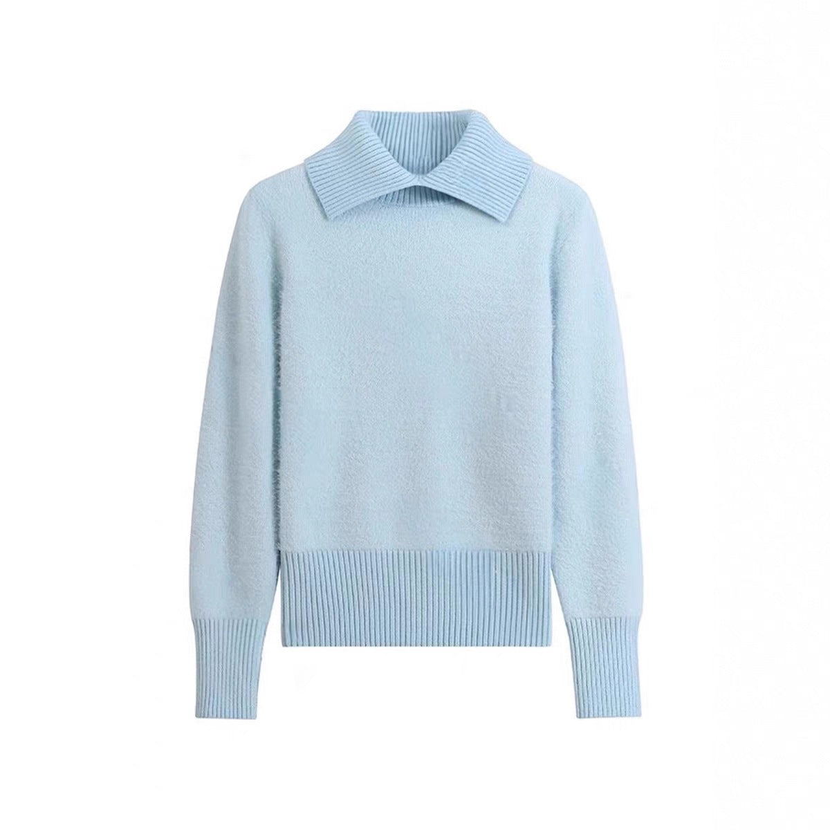 Women's Autumn/Winter Warm Knitted Base Sweater with Collar