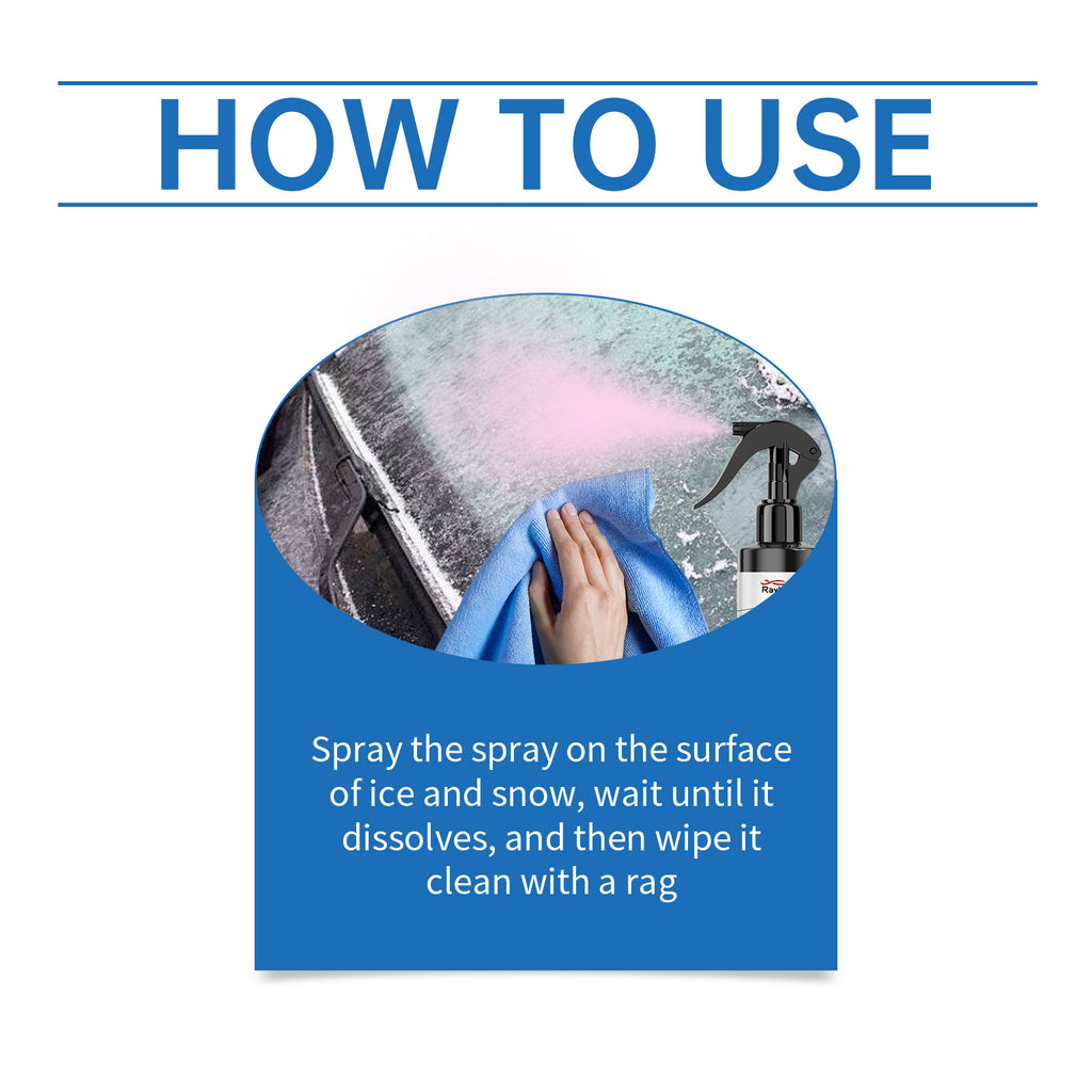 Rayhong Car De-Icer Spray, Car Windshield Windows Fast Defrosting Snow Melting Ice Spray Magic Device