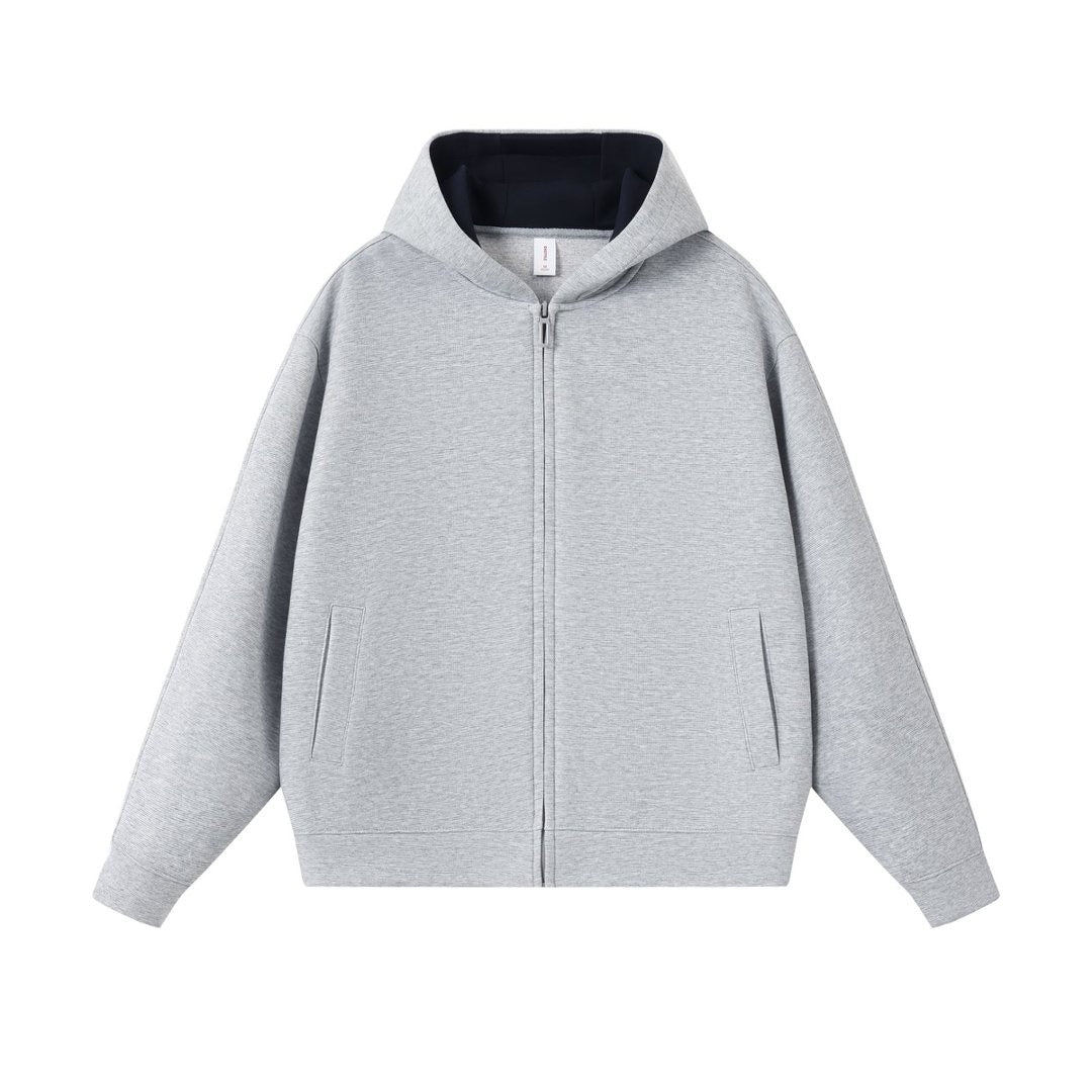cardigan con cappuccio e zip uomo