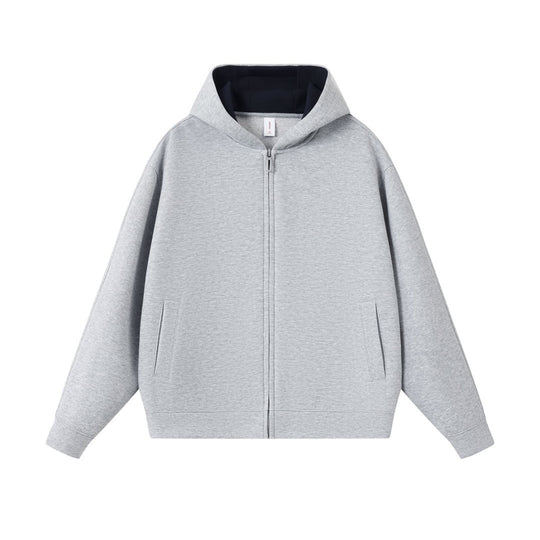 cardigan con cappuccio e zip uomo