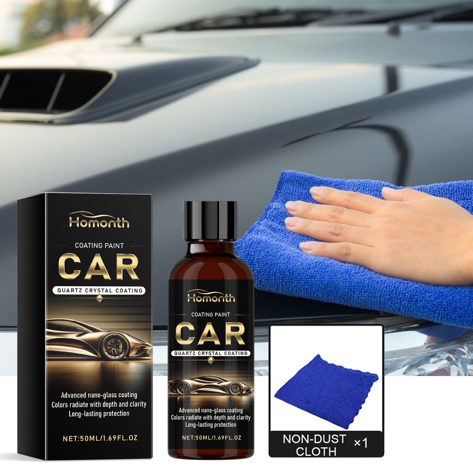 Nanometer Coating Crystallizing Agent, Car Decontamination Refurbishing Cleaning Maintenance Cleaning Polish