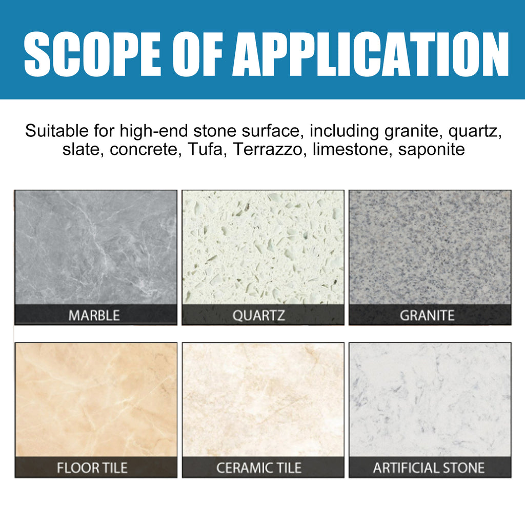 Stone Crystal Plating Kitchen Quartz Stone Tile Countertop Scratch Repair Cleaning Stain Brightener