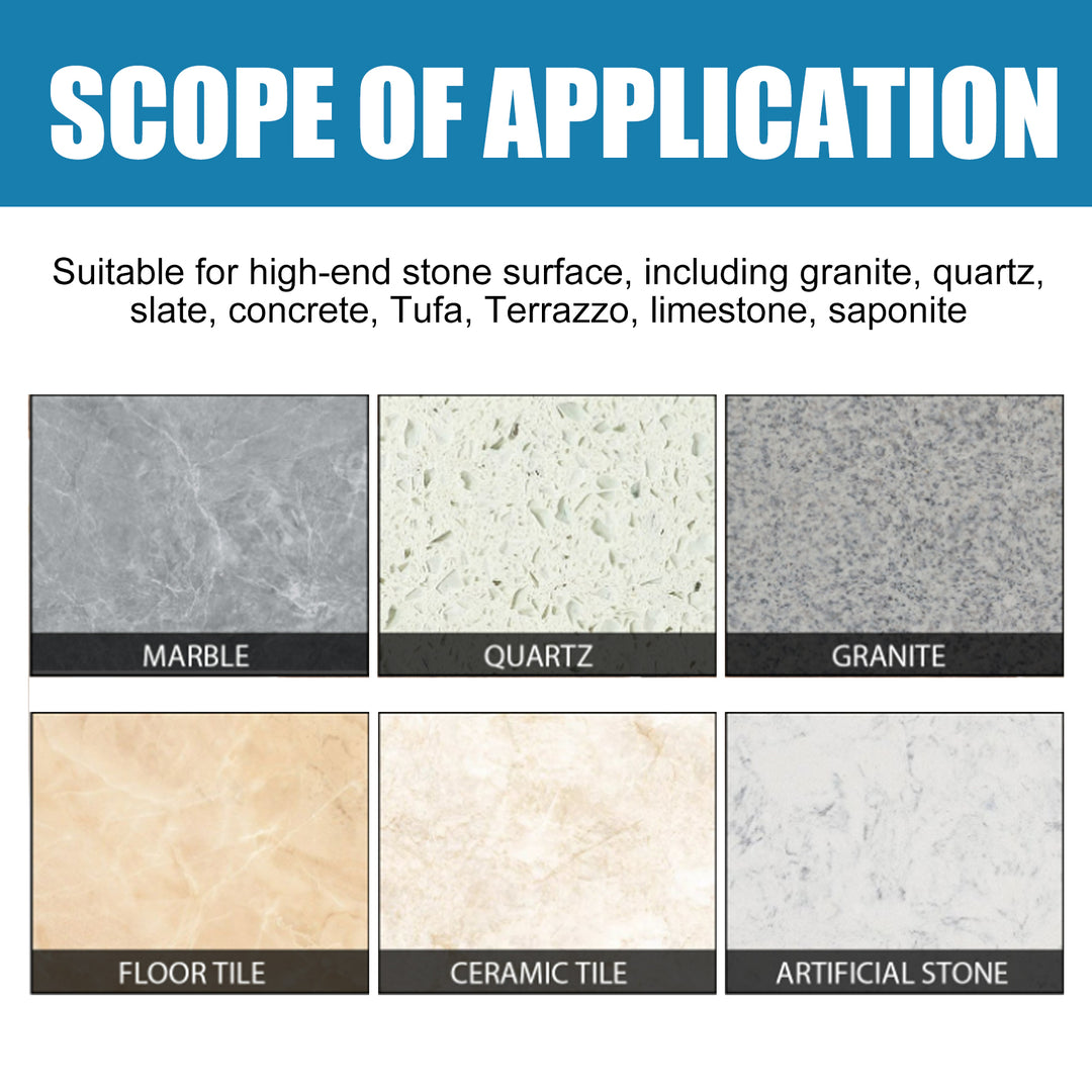 Stone Crystal Plating Kitchen Quartz Stone Tile Countertop Scratch Repair Cleaning Stain Brightener
