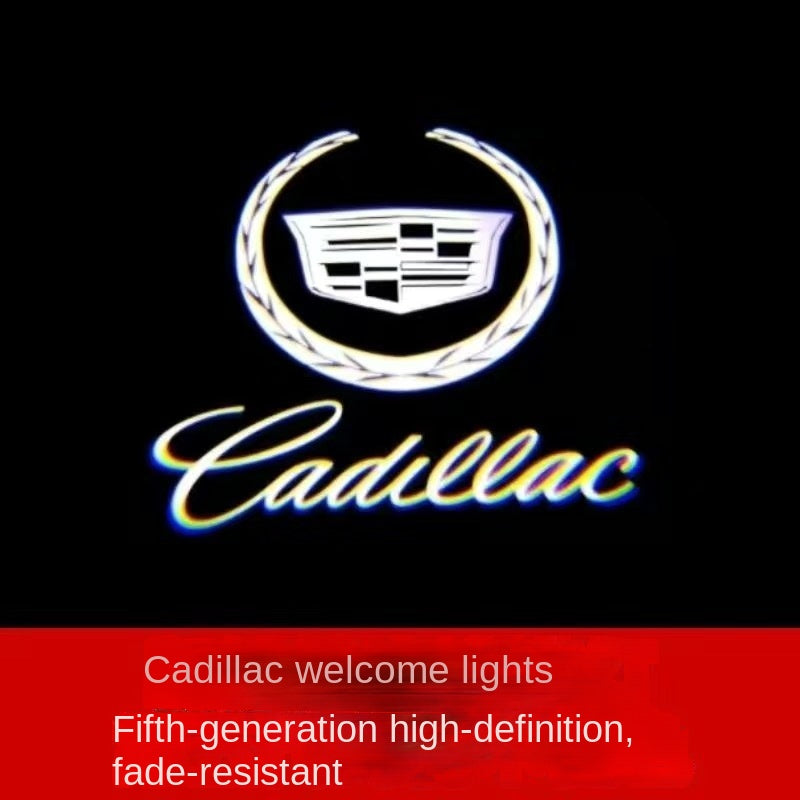 Welcome Light for Cadillac, Fade-Resistant, XTS ATSL SRX CT6, Quartz Glass Welcome Light