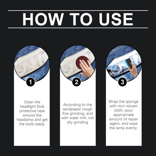 car headlight restoration spray