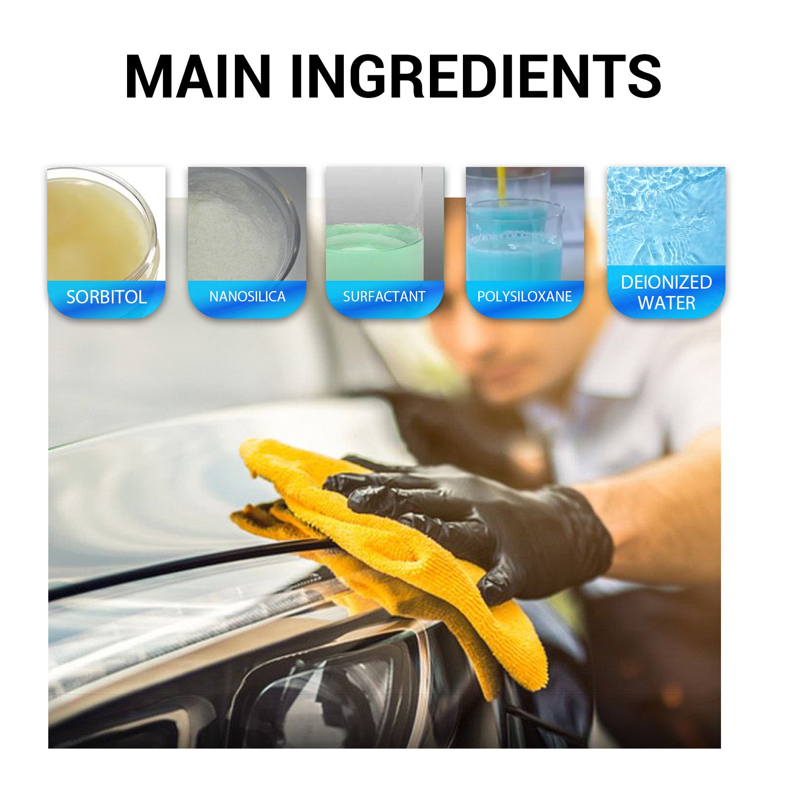 Rayhong Car Coating Spray Car Paint Brightening Refurbished Dust Cleaning Oil Maintenance Coating Agent