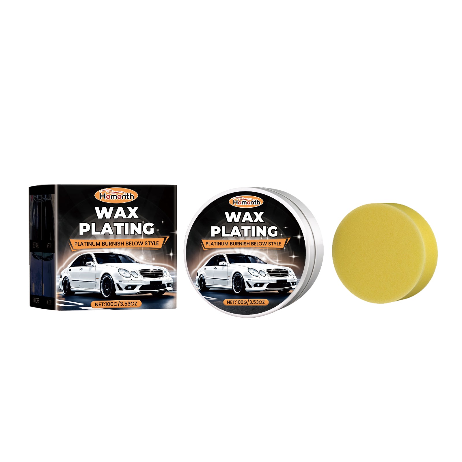 Car Polishing Repair Set, Scratch Repair Refurbishment Anti-Fouling Brightening Paint Waxing And Polishing Set