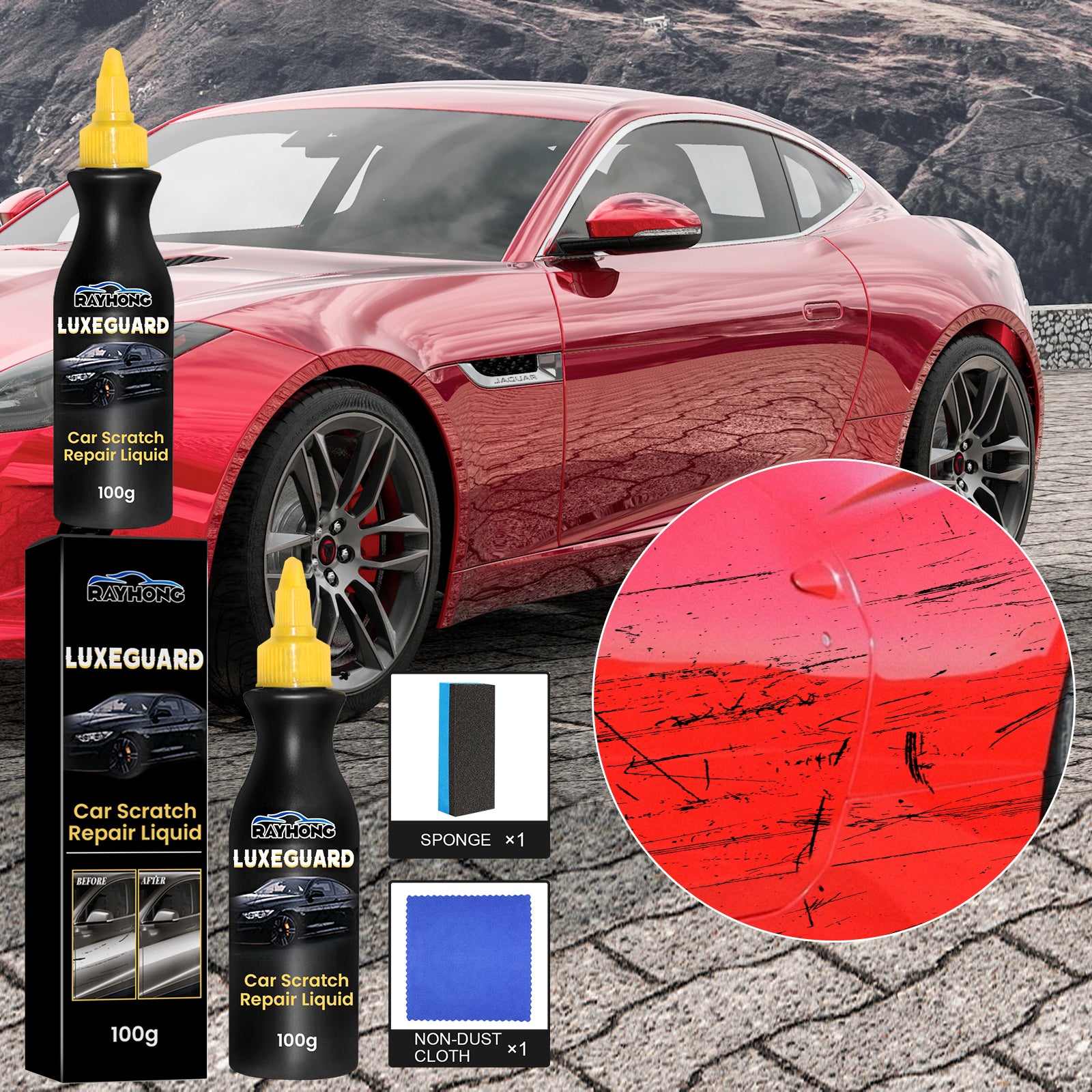 Car Scratch Repair Liquid, Car Paint Scratches Scratch Paint Polishing Refurbishment Maintenance And Care Solution