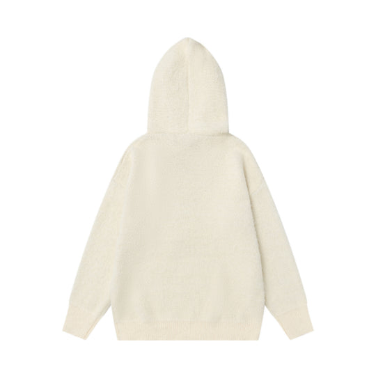 Double tie hat rope hooded sweater