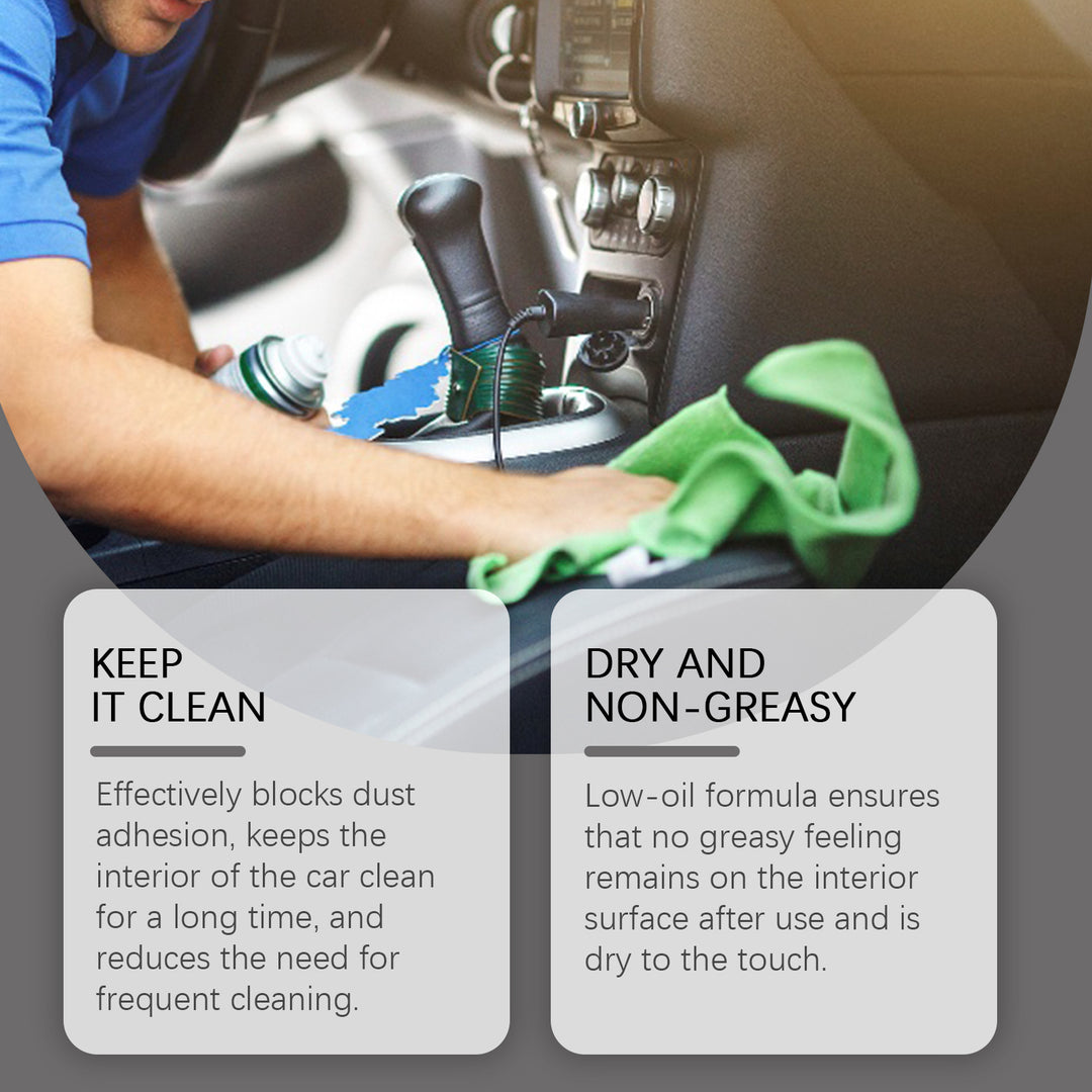 Rayhong Instrument Panel Leather Polishing Agent, Dust Cleaning Decontamination Zero Dust Adsorption Curing And Refurbishing Agent