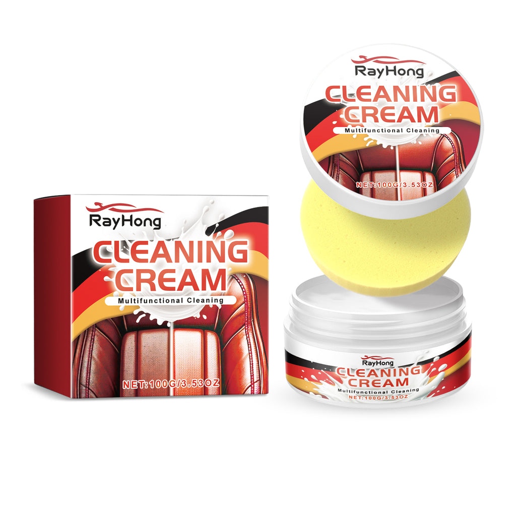 Cleaning Cream, Car Seat Instrument Panel Leather Cleaning Decontamination Maintenance Refurbishment Cream