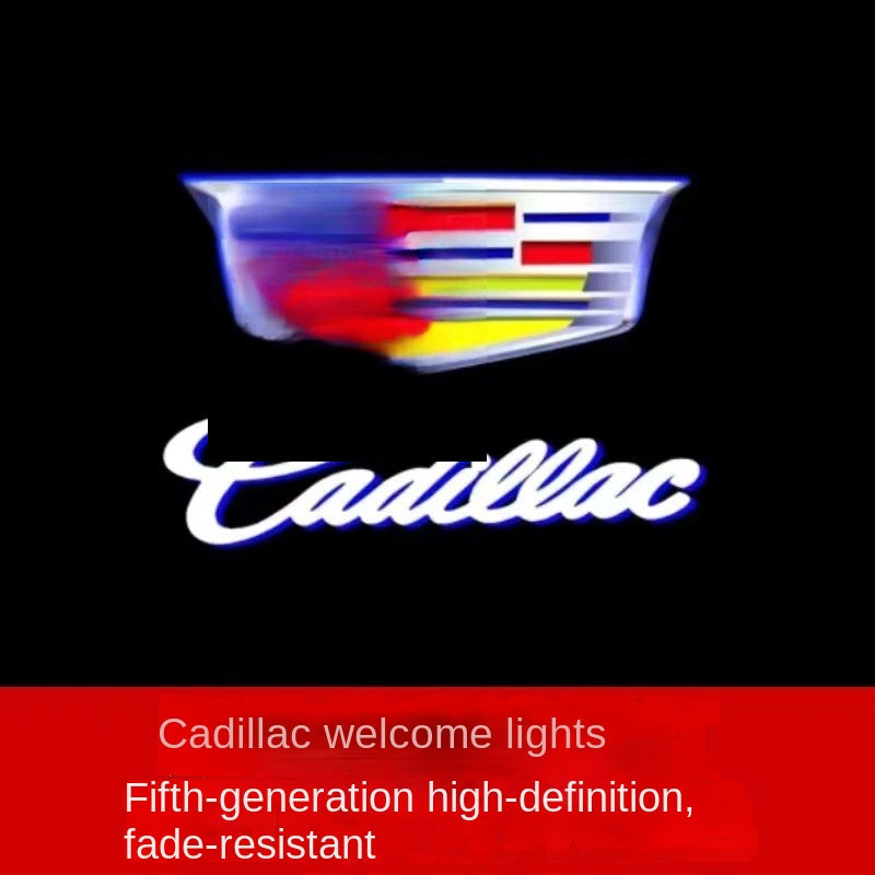 Welcome Light for Cadillac, Fade-Resistant, XTS ATSL SRX CT6, Quartz Glass Welcome Light