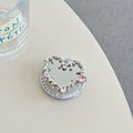 Love Butterfly Mirror Mobile Airbag Bracket Magnetic Back Patch Women's Makeup Mirror
