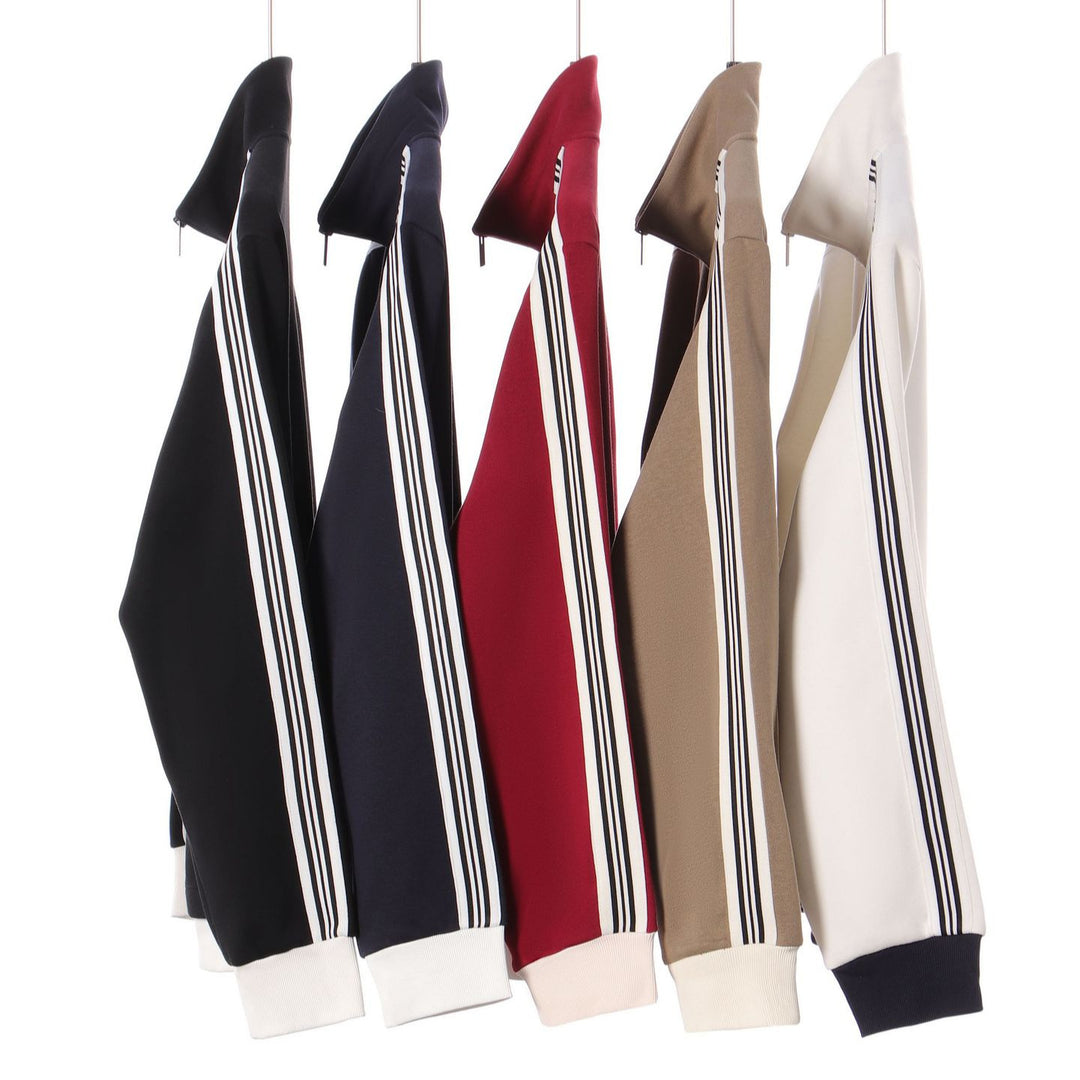 giacca uomo color block con zip