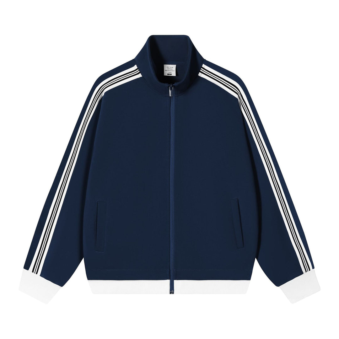giacca uomo color block con zip