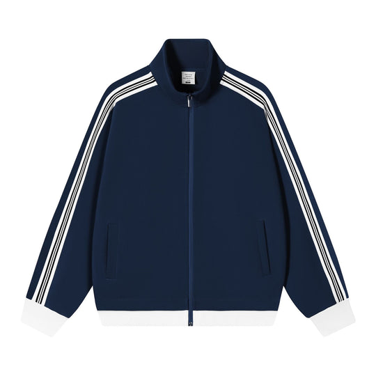 giacca uomo color block con zip