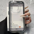 Suitable for Apple 17 ProMax phone case 2-in-1 solid color border transparent iPhone 15 anti drop 14 soft case 16
