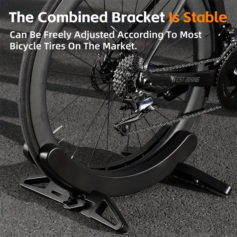 Adjustable Floor Bike Rack for Garage – MTB & Road Bike Parking, Display & Support Stand