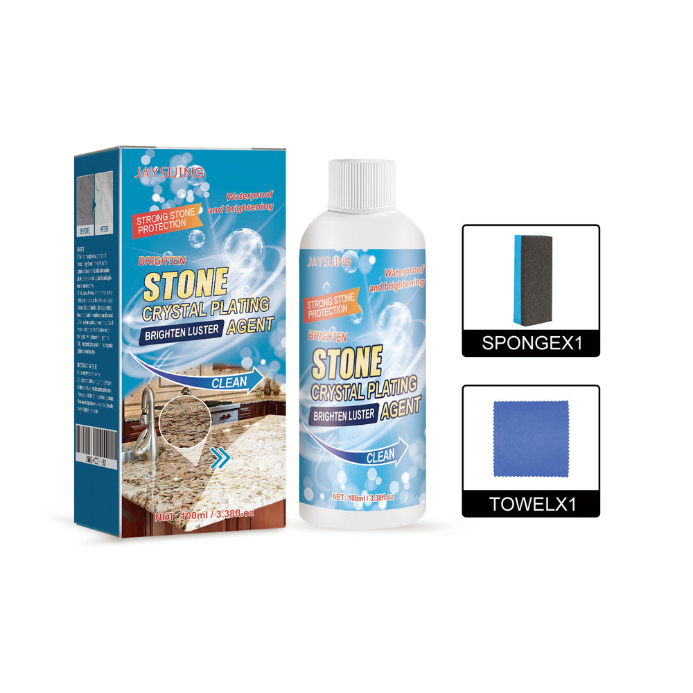 Stone Crystal Plating Kitchen Quartz Stone Tile Countertop Scratch Repair Cleaning Stain Brightener