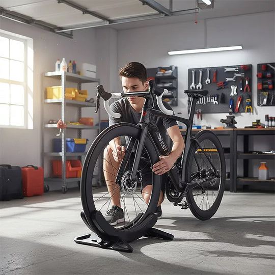 Adjustable Floor Bike Rack for Garage – MTB & Road Bike Parking, Display & Support Stand